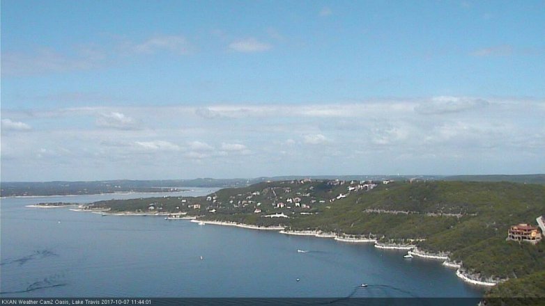 Lake Travis webcam, October 7, 2017 11:15 AM CT