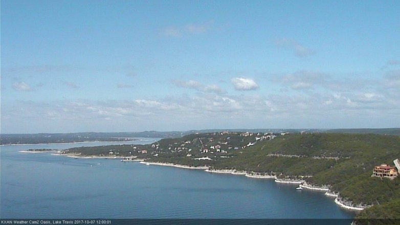 Lake Travis webcam, October 7, 2017 11:20 AM CT