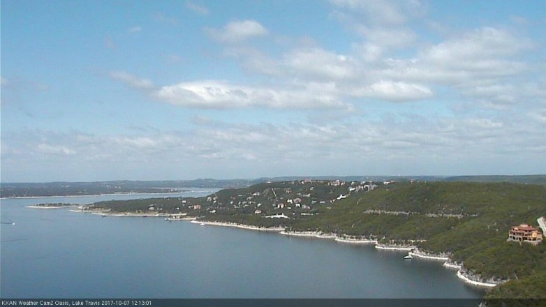 Lake Travis webcam, October 7, 2017 11:25 AM CT