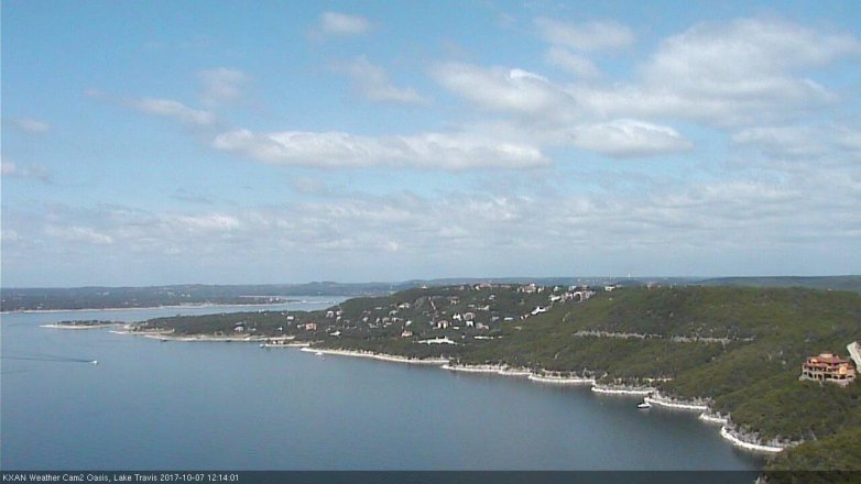 Lake Travis webcam, October 7, 2017 11:40 AM CT