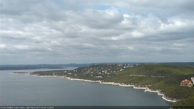 Lake Travis webcam, October 7, 2017 11:55 AM CT