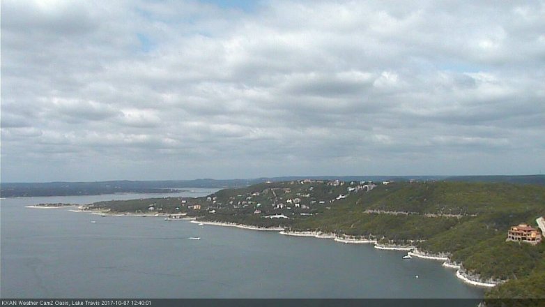 Lake Travis webcam, October 7, 2017 12:10 PM CT