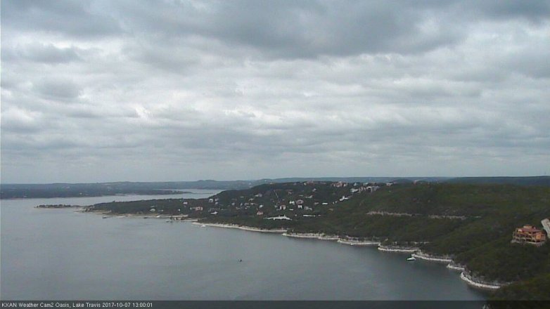 Lake Travis webcam, October 7, 2017 12:15 PM CT