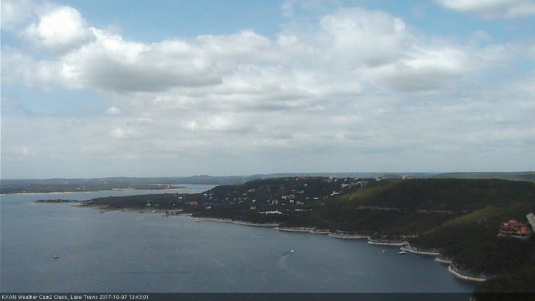 Lake Travis webcam, October 7, 2017 12:50 PM CT