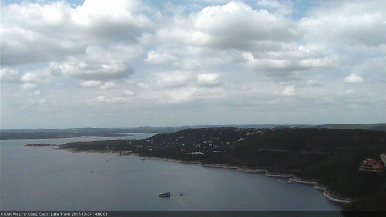 Lake Travis webcam, October 7, 2017 1:25 PM CT
