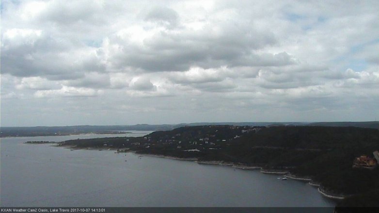 Lake Travis webcam, October 7, 2017 1:35 PM CT