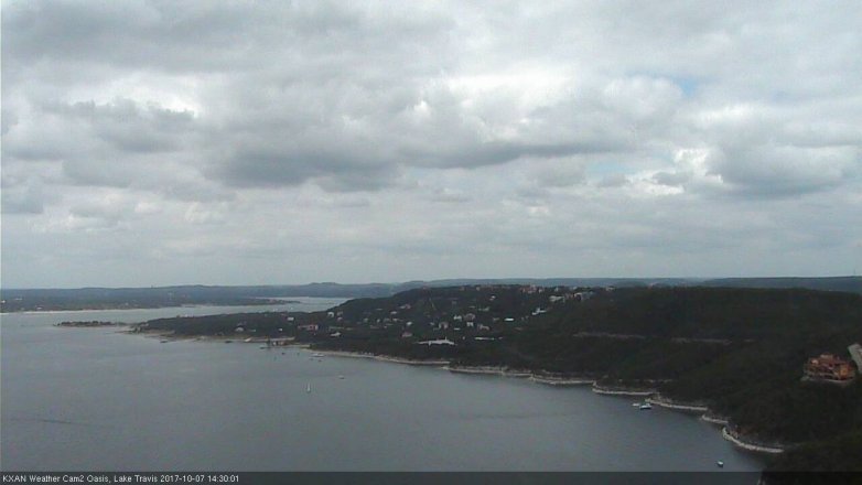 Lake Travis webcam, October 7, 2017 1:50 PM CT