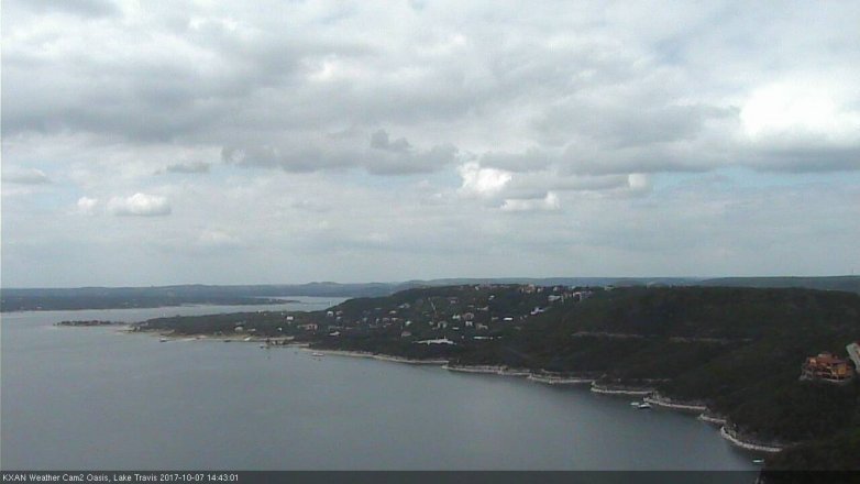 Lake Travis webcam, October 7, 2017 2:10 PM CT