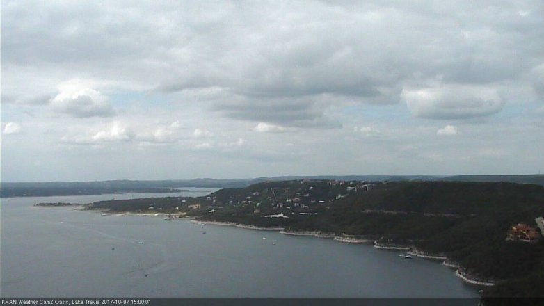 Lake Travis webcam, October 7, 2017 2:20 PM CT