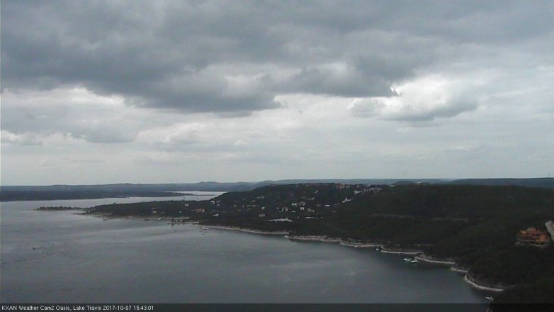 Lake Travis webcam, October 7, 2017 3:05 PM CT