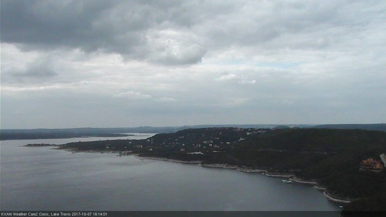 Lake Travis webcam, October 7, 2017 3:20 PM CT