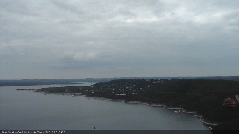 Lake Travis webcam, October 7, 2017 3:50 PM CT