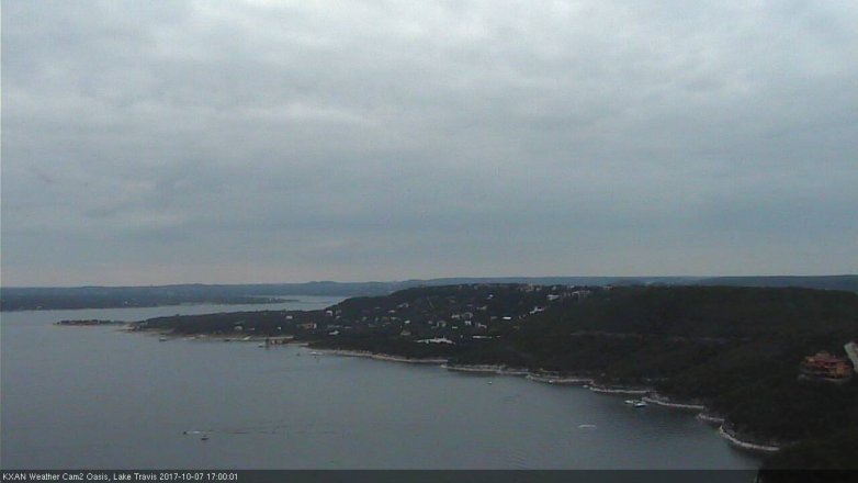 Lake Travis webcam, October 7, 2017 4:05 PM CT