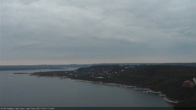 Lake Travis webcam, October 7, 2017 4:30 PM CT