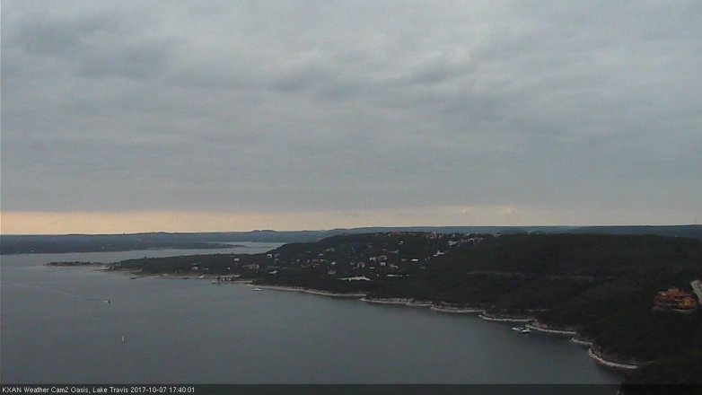 Lake Travis webcam, October 7, 2017 5:05 PM CT