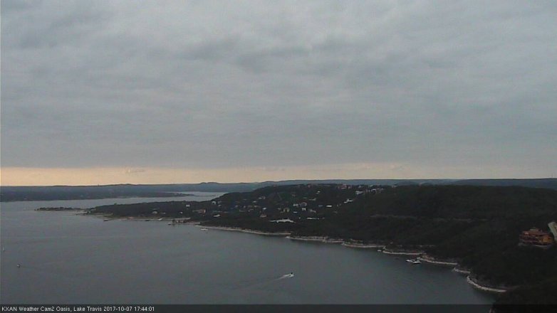Lake Travis webcam, October 7, 2017 5:15 PM CT