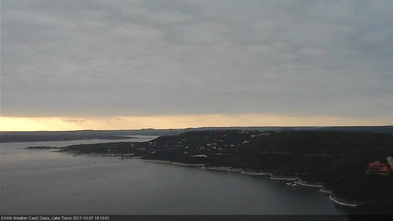 Lake Travis webcam, October 7, 2017 5:30 PM CT