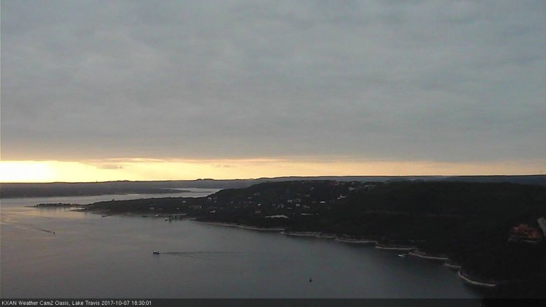 Lake Travis webcam, October 7, 2017 5:35 PM CT