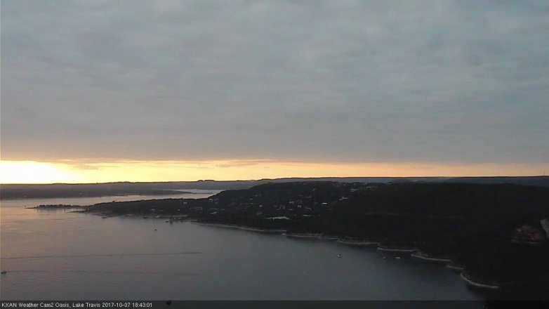Lake Travis webcam, October 7, 2017 6:00 PM CT