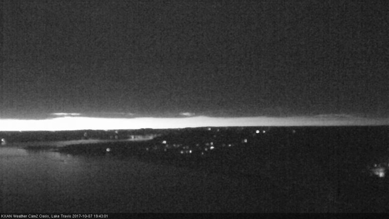 Lake Travis webcam, October 7, 2017 6:55 PM CT