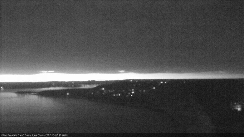 Lake Travis webcam, October 7, 2017 7:05 PM CT
