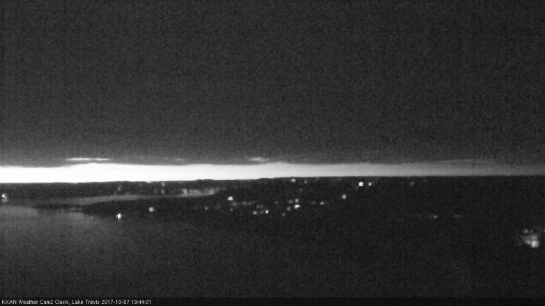 Lake Travis webcam, October 7, 2017 7:15 PM CT
