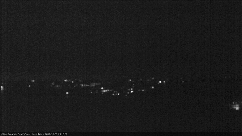 Lake Travis webcam, October 7, 2017 7:20 PM CT