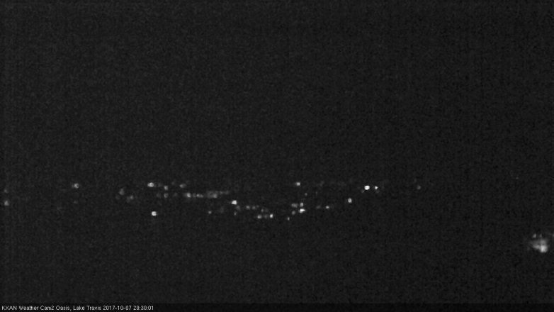 Lake Travis webcam, October 7, 2017 7:45 PM CT