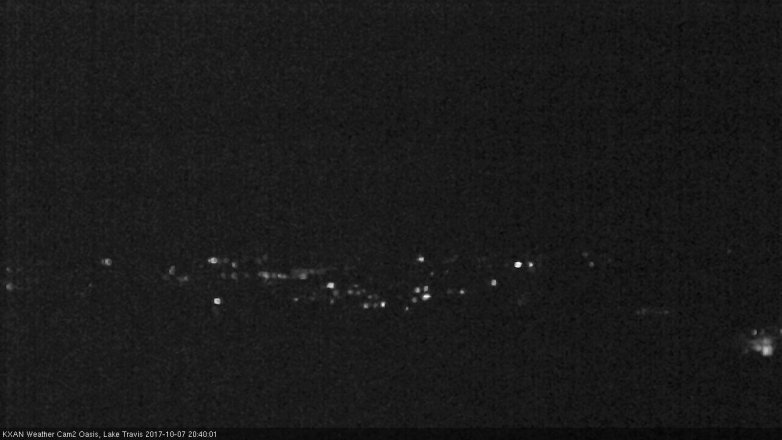 Lake Travis webcam, October 7, 2017 7:55 PM CT