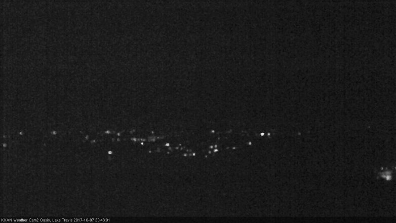 Lake Travis webcam, October 7, 2017 8:00 PM CT