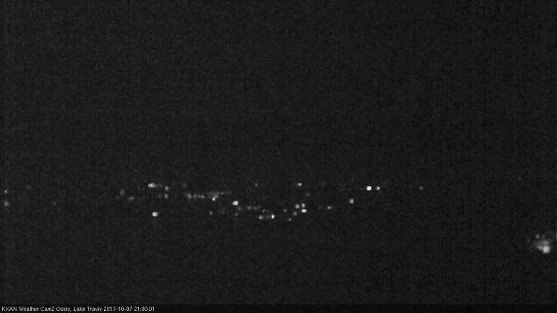 Lake Travis webcam, October 7, 2017 8:10 PM CT