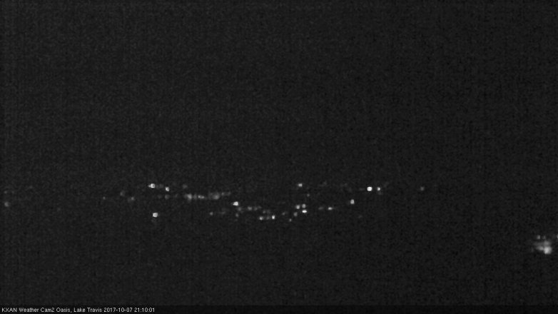 Lake Travis webcam, October 7, 2017 8:30 PM CT