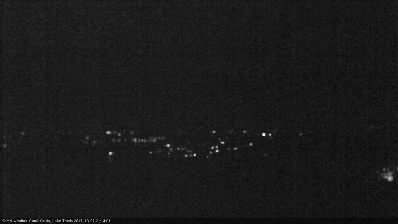 Lake Travis webcam, October 7, 2017 8:35 PM CT