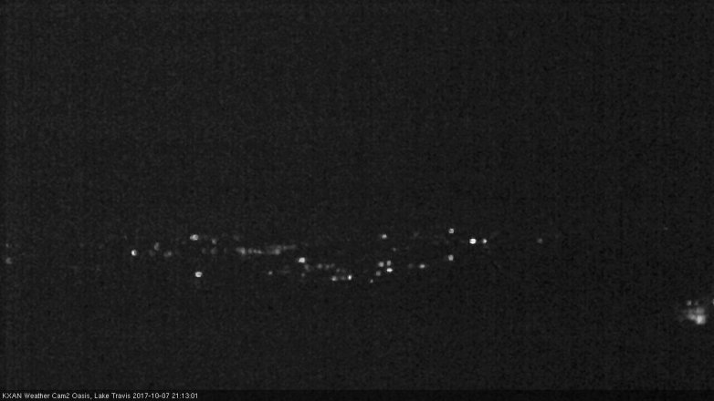 Lake Travis webcam, October 7, 2017 8:45 PM CT