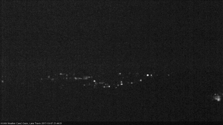 Lake Travis webcam, October 7, 2017 9:05 PM CT