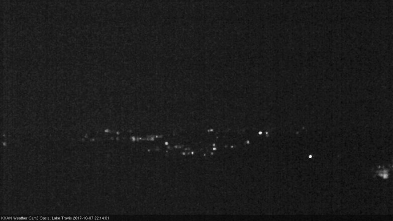Lake Travis webcam, October 7, 2017 9:20 PM CT