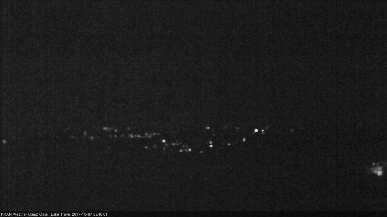 Lake Travis webcam, October 7, 2017 9:55 PM CT