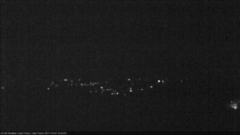 Lake Travis webcam, October 7, 2017 10:05 PM CT