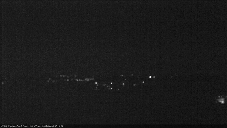 Lake Travis webcam, October 7, 2017 11:35 PM CT