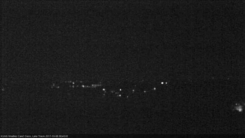 Lake Travis webcam, October 7, 2017 11:50 PM CT