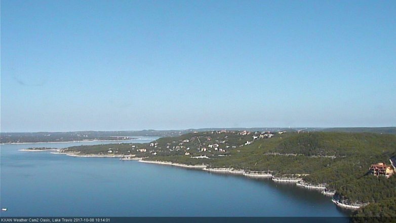 Lake Travis webcam, October 8, 2017 9:40 AM CT