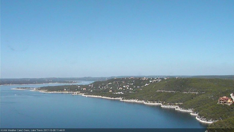 Lake Travis webcam, October 8, 2017 10:55 AM CT