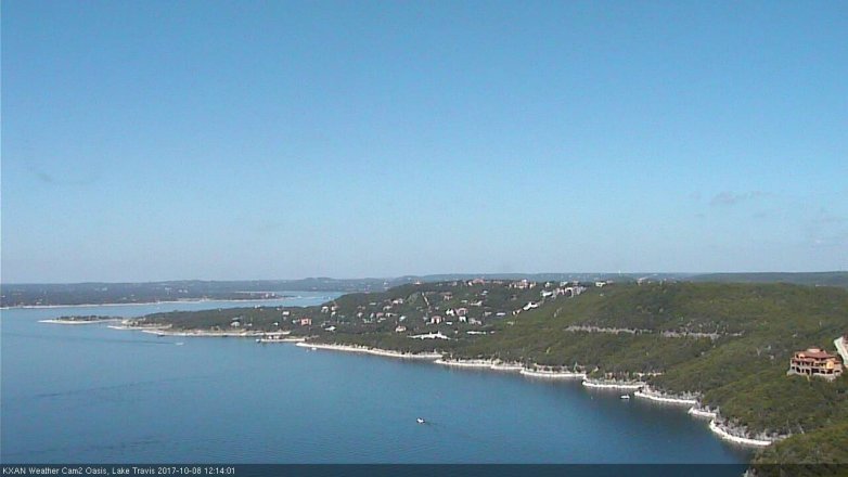 Lake Travis webcam, October 8, 2017 11:45 AM CT