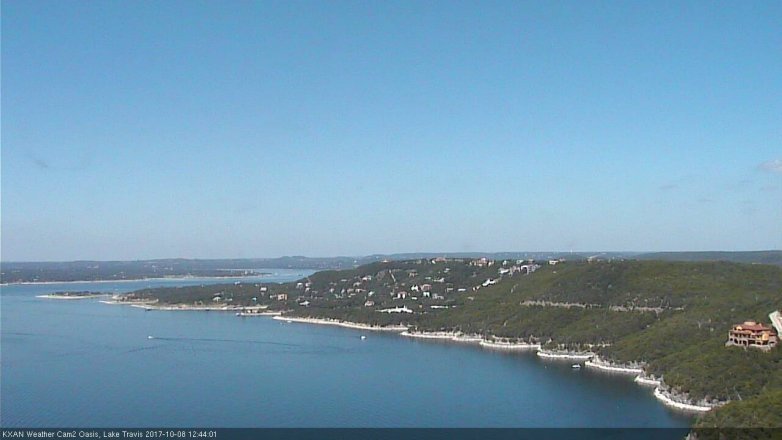 Lake Travis webcam, October 8, 2017 11:50 AM CT