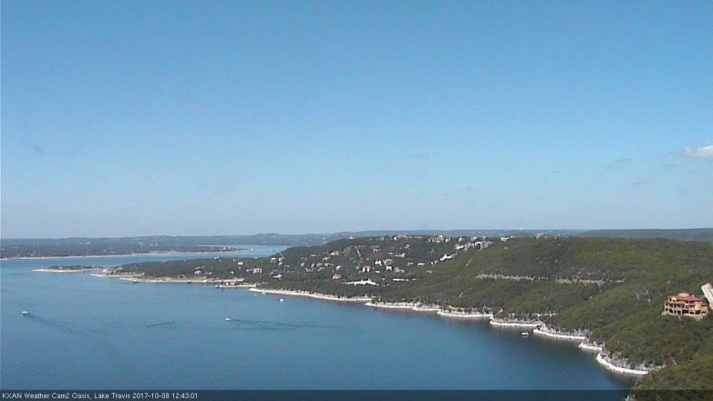 Lake Travis webcam, October 8, 2017 12:15 PM CT