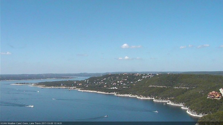 Lake Travis webcam, October 8, 2017 12:20 PM CT