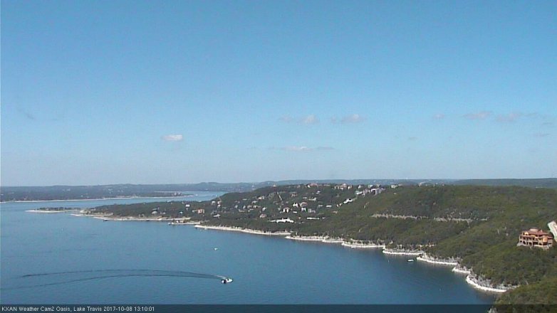 Lake Travis webcam, October 8, 2017 12:25 PM CT
