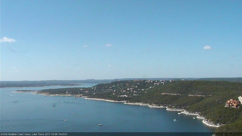Lake Travis webcam, October 8, 2017 2:15 PM CT