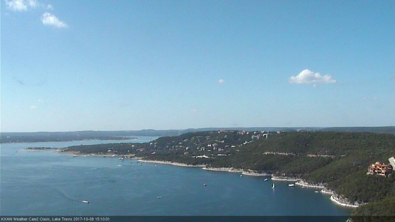 Lake Travis webcam, October 8, 2017 2:40 PM CT