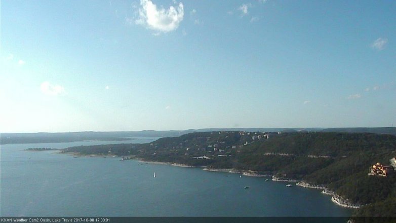 Lake Travis webcam, October 8, 2017 4:10 PM CT